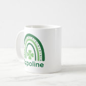 Appoline Naam Clover Boho Rainbow Koffiemok (Voorkant links)