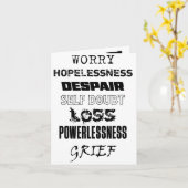 Apporte-le à Dieu. Carte de vœux. (Fleur jaune)