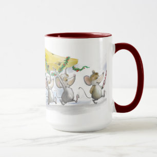 Apporter la tasse de fromage de Noël