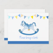 Apporter un livre cheval à bascule pour bébé carte (Devant / Derrière)