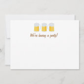 Apportez des bières Invitation de la fête de la bi (Dos)