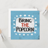 Apportez La Carte De Voeux Popcorn (Devant/Arrière en situation)