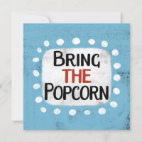 Apportez La Carte De Voeux Popcorn