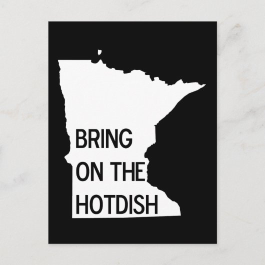 Apportez la carte postale Hotdish Funny Minnesota (Devant)