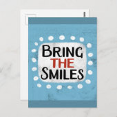 Apportez La Carte Postale Smiles (Devant / Derrière)