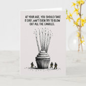 Apportez-le facilement - Drôle carte d'anniversair (Fleur jaune)