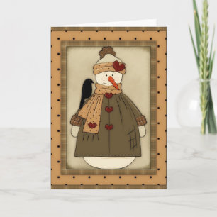 Apportez-le sur Snowgirl (Hiver) 2 Carte de voeux