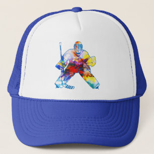 Apportez-lui le Casquette d'aquarelle de hockey ga