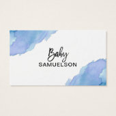 APPORTEZ UN LIVRE Baby shower Aquarelle Bleu (Dos)