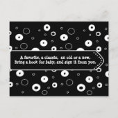 Apportez un livre pour la carte Baby shower bébé (Dos)