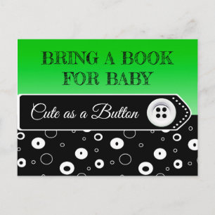 Apportez un livre pour la carte Baby shower bébé