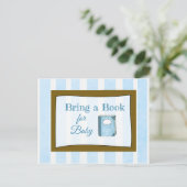 Apportez un livre pour la carte Baby shower bébé (Debout devant)