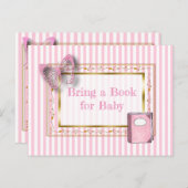 Apportez un livre pour la carte Baby shower bébé (Devant / Derrière)
