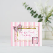 Apportez un livre pour la carte Baby shower bébé (Debout devant)