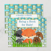 Apportez un livre pour la carte Baby shower bébé (Devant / Derrière)