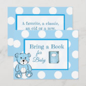 Apportez un livre pour la carte Baby shower bébé (Devant / Derrière)