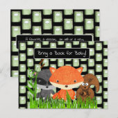 Apportez un livre pour la carte Baby shower bébé (Devant / Derrière)