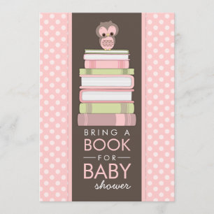 Apportez Un Livre Sweet Girl Owl Invitation Baby s
