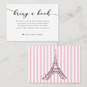 Apportez une carte Boîtier Baby shower Livre Pink (Devant / Derrière)