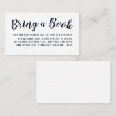 Apportez une carte de Baby shower de livre (Devant / Derrière)