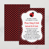Apportez Une Carte De Livre, Baby shower, Ladybug (Devant / Derrière)