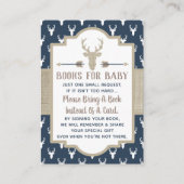 Apportez Une Carte De Livre, Cerf De Bois, Baby sh (Devant)