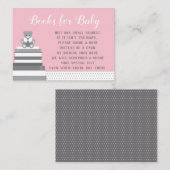 Apportez Une Carte De Livre, Petite Dame, Rose, Gr (Devant / Derrière)