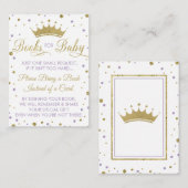 Apportez Une Carte De Livre, Princesse, Baby showe (Devant / Derrière)