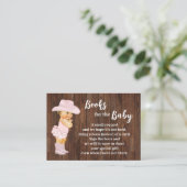 Apportez une carte d'insertion de Baby shower de f (Debout devant)