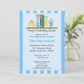Apportez une invitation de Baby shower de livre (G (Debout devant)