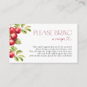 Apportez Une Recette Carte De Boîtier Apple Modern (Devant)