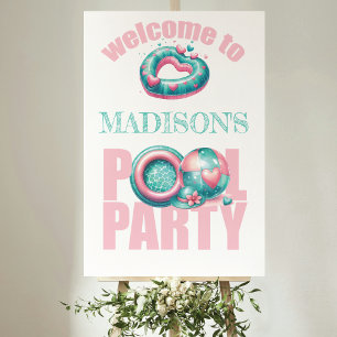 Apportez votre propre Affiche de bienvenue rose de