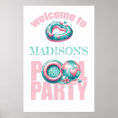 Apportez votre propre Affiche de bienvenue rose de (Devant)