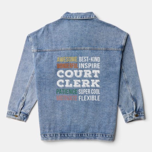 appreciatie van de griffier denim jacket (Achterkant)