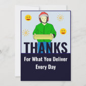 Appreciation Card for Daily Delivery Service Gift Bedankkaart (Voorkant)