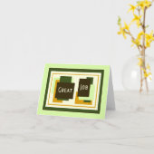 Appréciation de l'employé vert Grande carte de tra (Fleur jaune)