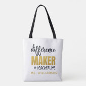 Appréciation de l'enseignant Cadeau de Sac fourre- (Dos)