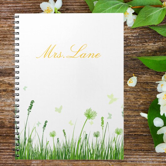 Appréciation de l'enseignant Carnet floral Boho