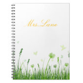 Appréciation de l'enseignant Carnet floral Boho (Devant)