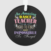 Appréciation de l'enseignant de ballet - Citation  (dos)