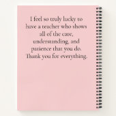 Appréciation de l'enseignant Livre d'esquisse des  (Dos)