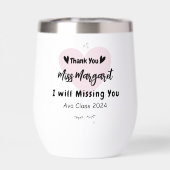 Appréciation de l'enseignant Merci École sur mesur (Arrière)