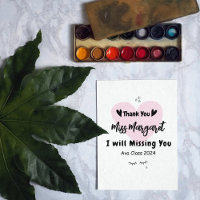 Appréciation de l'enseignant Merci École sur mesur