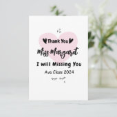 Appréciation de l'enseignant Merci École sur mesur (Debout devant)