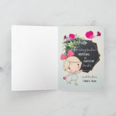 Appréciation de l'enseignant mignon Carte de remer (Intérieur)