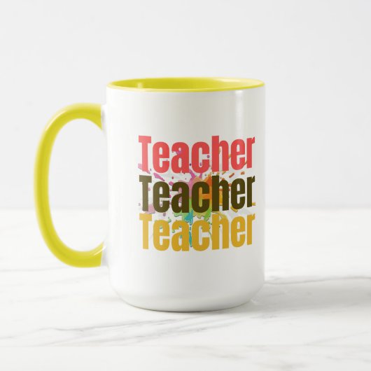 Appréciation de l'enseignant Mug | Merci Gift (Gauche)