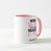 Appréciation de l'enseignant personnalisé Mugs Cup (Devant droit)