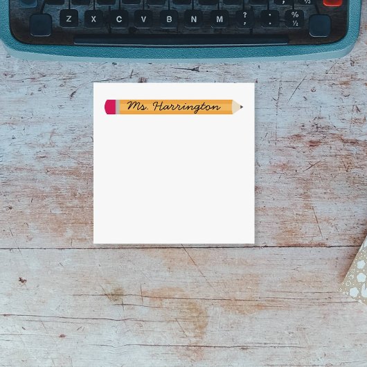 Appréciation de l'enseignant sur mesure Bloc-notes