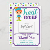 Appréciation de l'enseignant Traitez-vous Carte ca (Devant / Derrière)