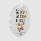 Appréciation de l'enseignant Typographie Ornement  (devant)